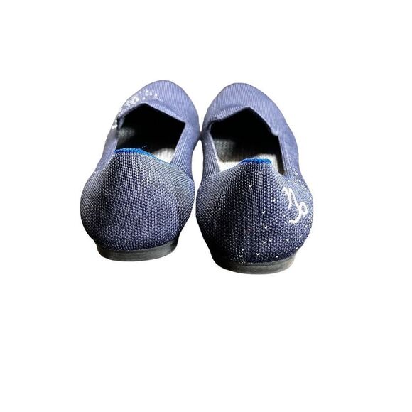 Rothy's Capricorn Knit Navy Flats Loafers from the Zodiac Collection Size 6 - Picture 6 of 7